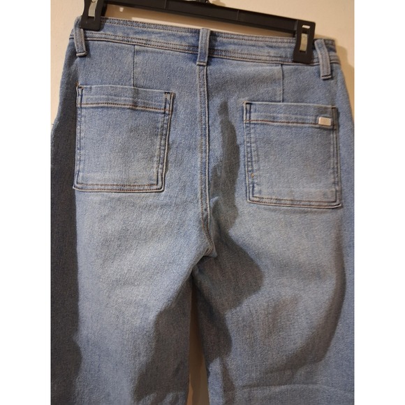 1822 Denim Womens Light Wash High Rise Wide Leg Jeans Blue Size 2 - Picture 4 of 5